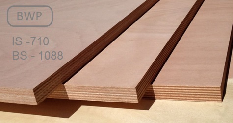 BWP Grade Plywood , Types Of Plywood , IS 710 , BS 1088 , Boiling Water Proof Plywood