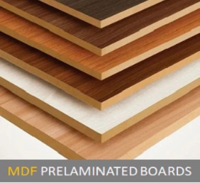 MDF Board , Wooden Board , Prelaminated MDF Boards