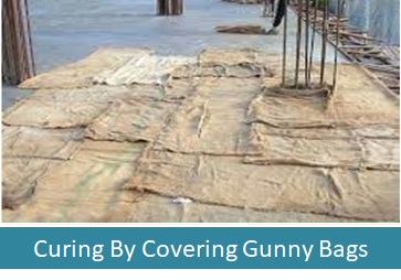 Curing By Covering Moist Gunny Bags Method , Concrete
