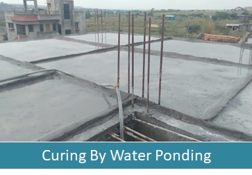 Curing By Water Ponding Method , Concrete